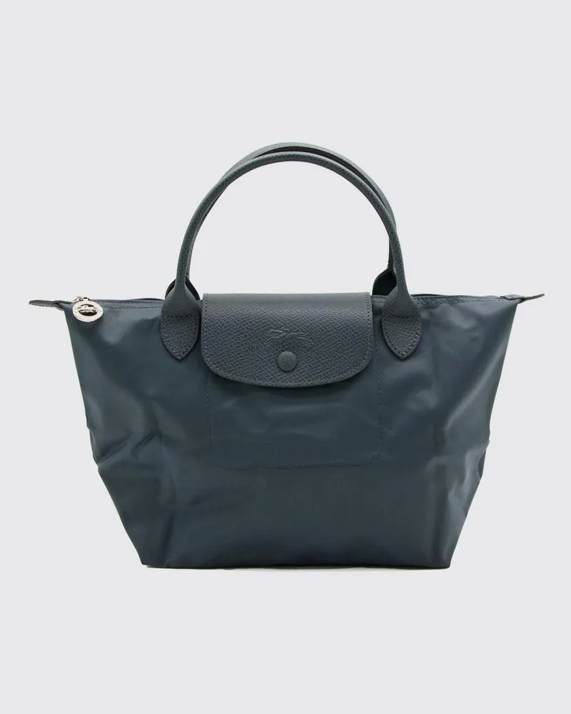 Longchamp Kleine faltbare Le Pliage Green Handtasche aus recyceltem Nylon Charcoal