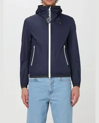 Blauer Jacke Blau