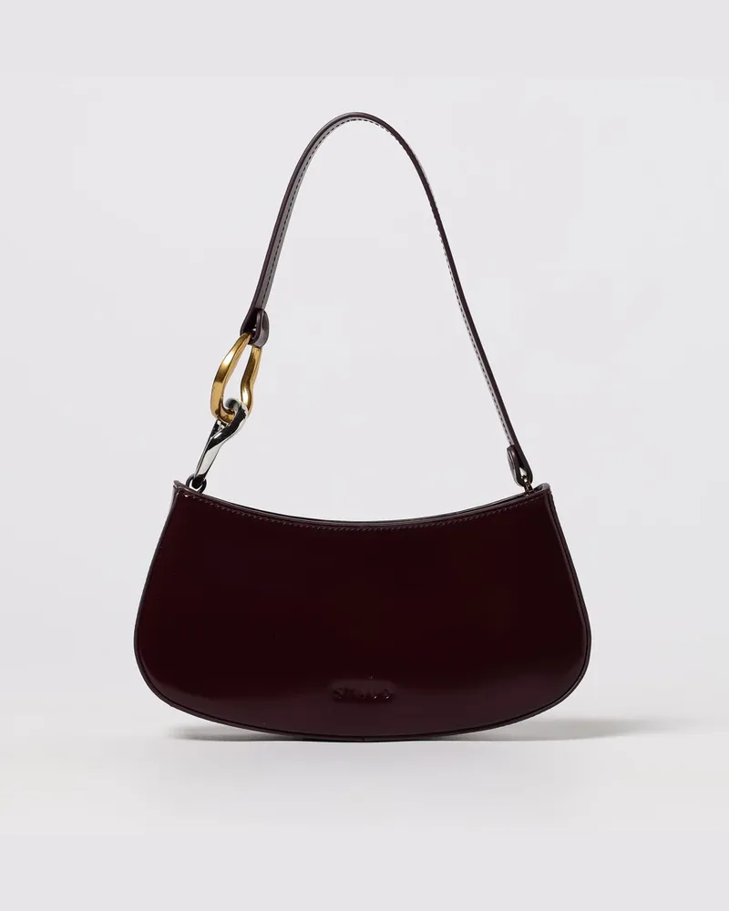 STAUD Schultertasche damen Burgunderrot