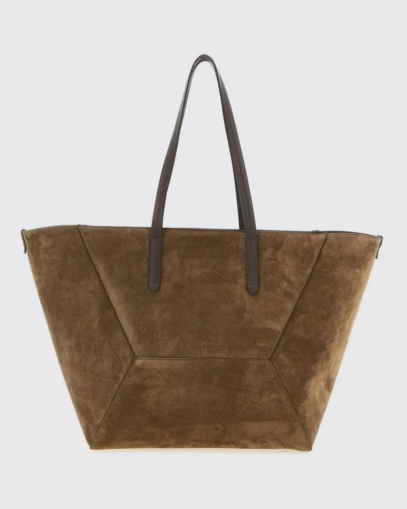 Brunello Cucinelli Schultertasche damen Beige