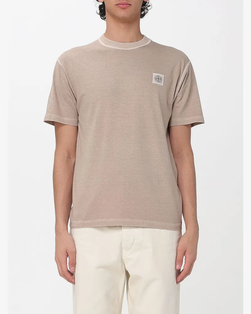 Stone Island T-shirt herren Sand