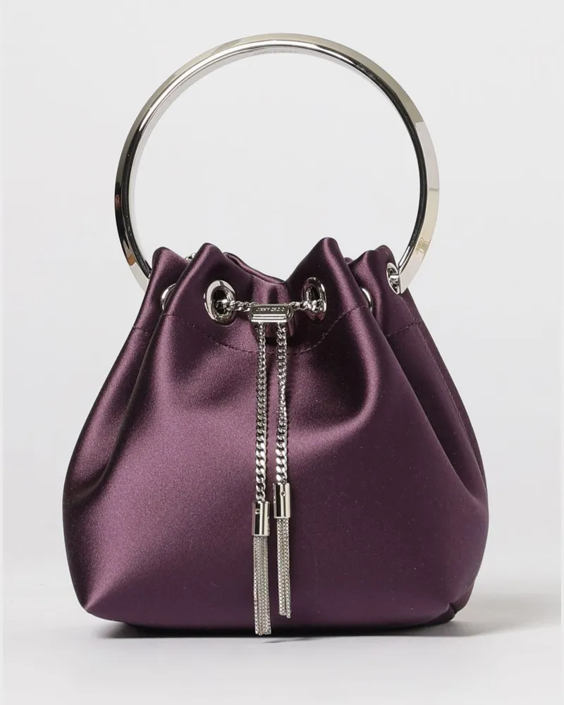 Jimmy Choo Schultertasche damen Burgunderrot