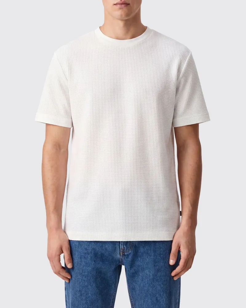 HUGO BOSS Basic Baumwoll-T-Shirt von Weiß