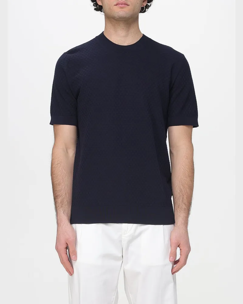 Paolo Pecora Milano Pullover herren Blau