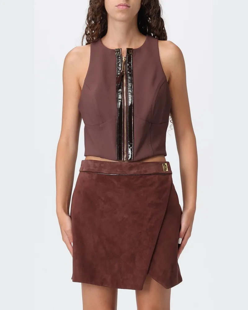 Elisabetta Franchi Top damen Braun