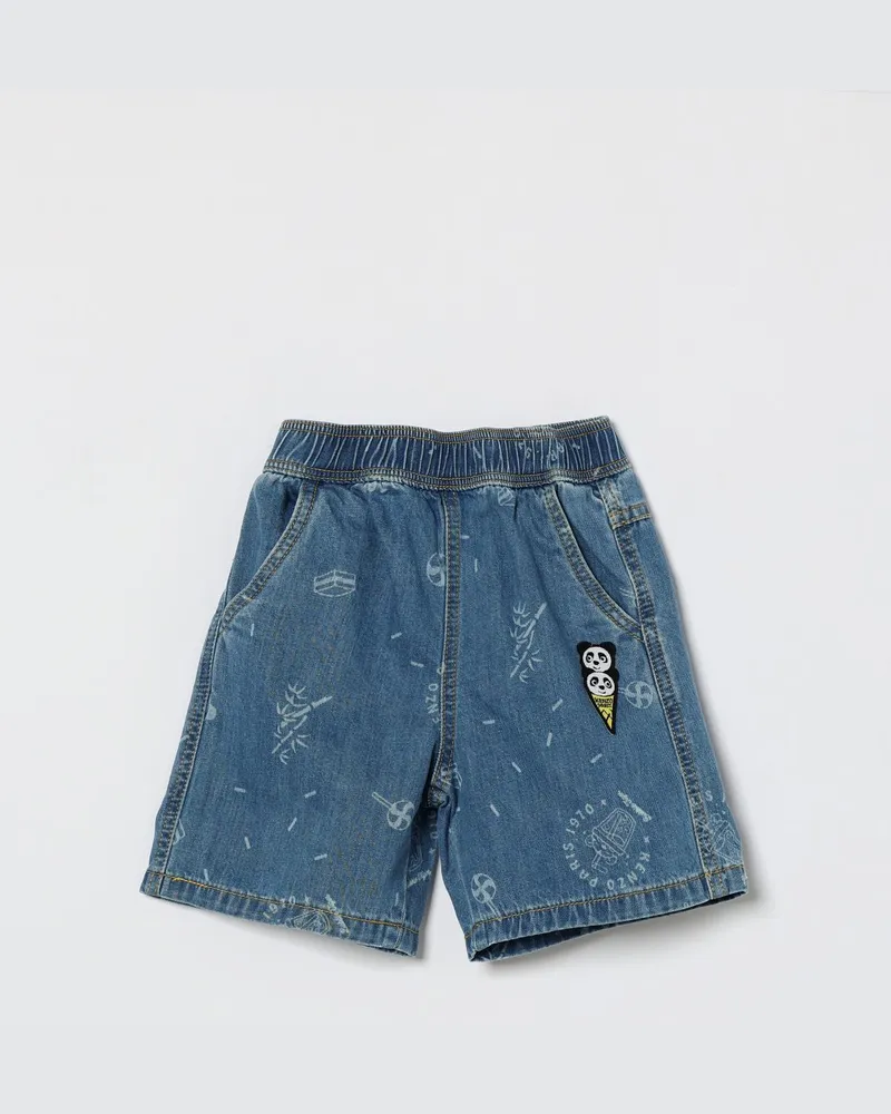 Kenzo Bedruckte Jeans-Shorts Denim