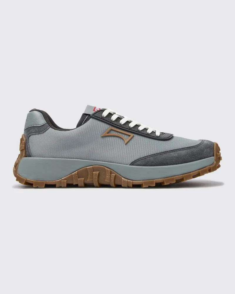 Camper Zweifarbige Drift Trail Sneaker aus Veloursleder und recyceltem PET Blau