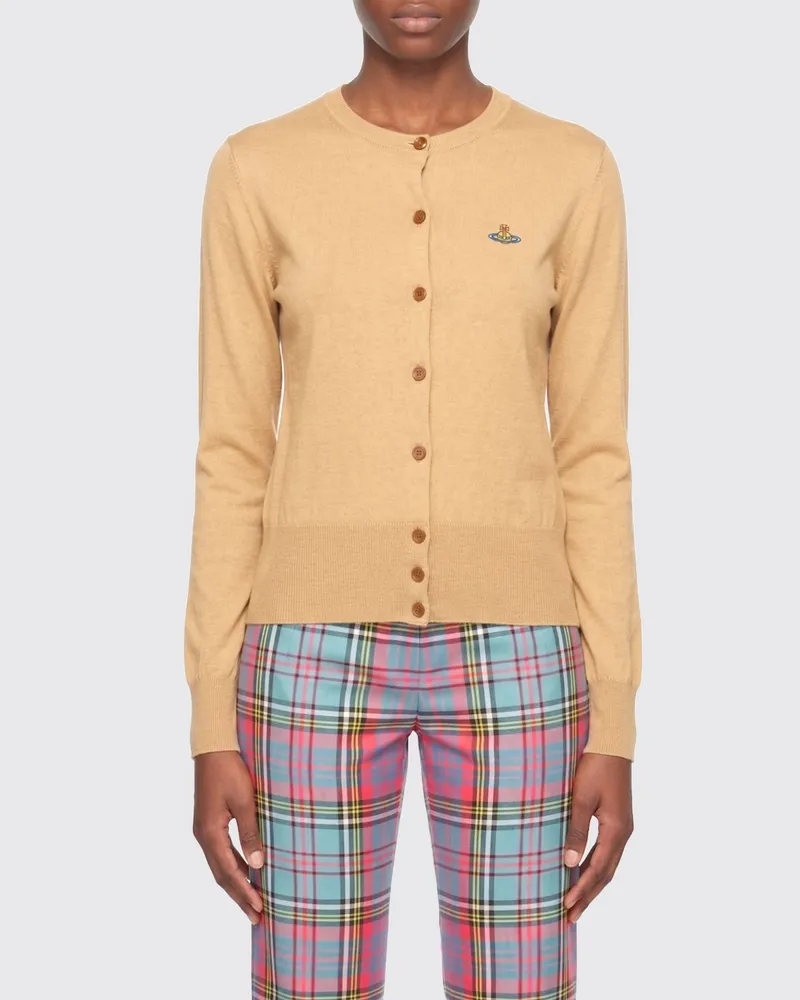 Vivienne Westwood Basic Baumwoll-Cardigan Beige