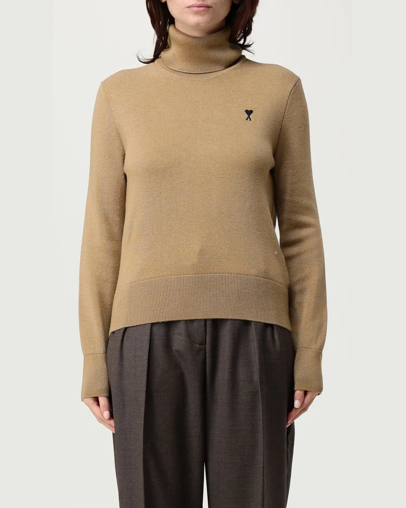 AMI Paris Sweatshirt damen Camel