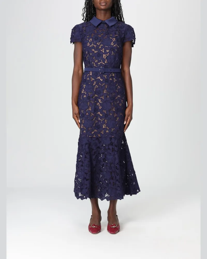 Self-Portrait Kleid damen Blau