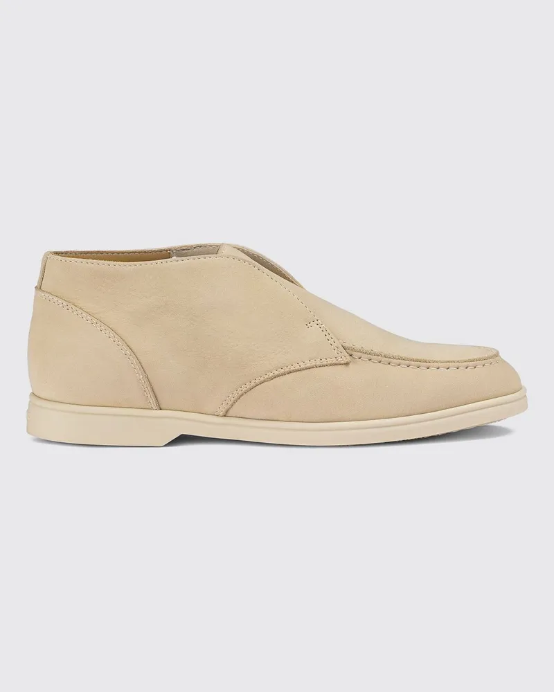 Doucal´s Chukka-Boots aus Velourskalbsleder mit Gummisohle Weiß