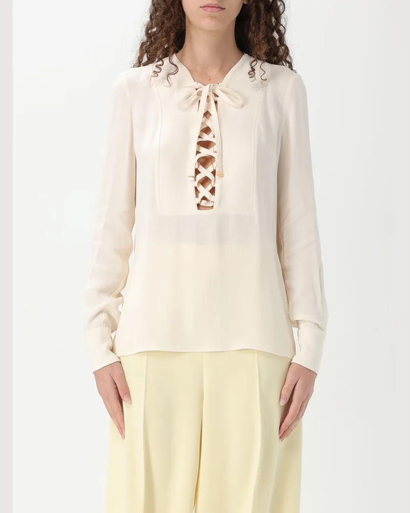 Elisabetta Franchi Hemdbluse damen Weiß