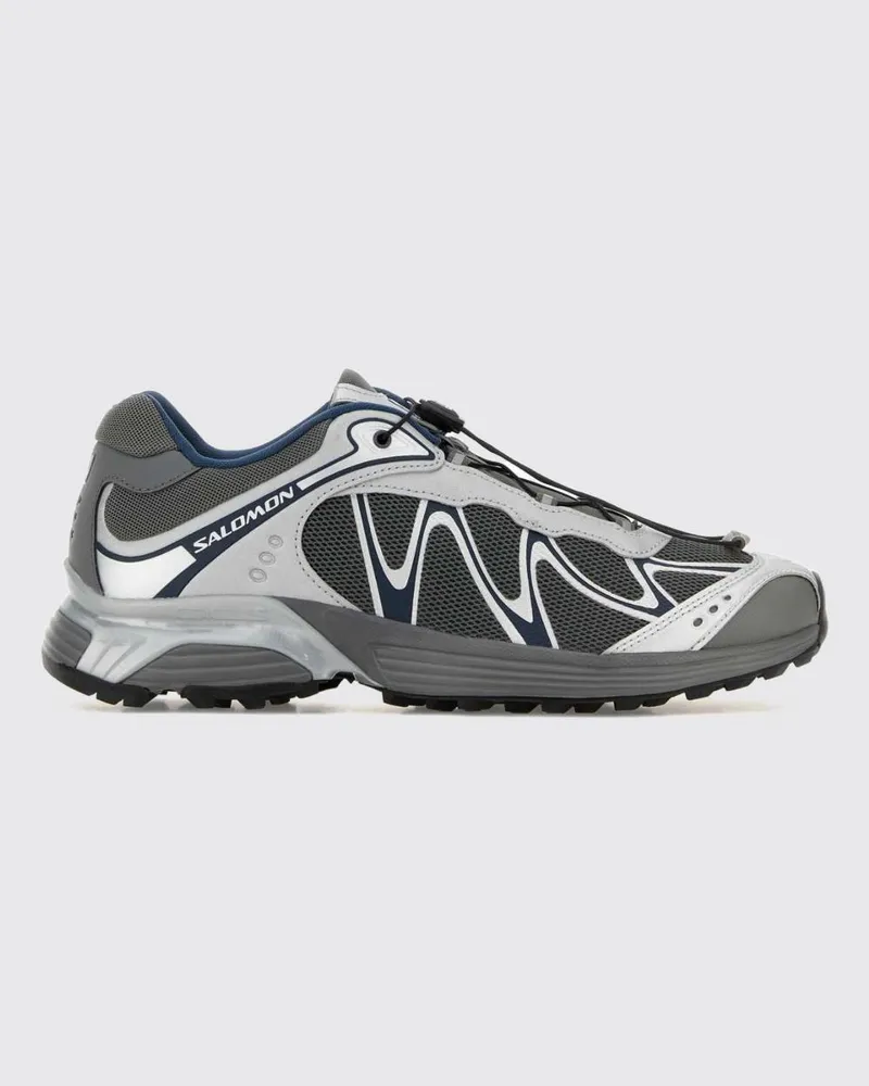 Salomon Zweifarbige XT-Whisper Low-Top-Sneaker aus Mesh mit Kordelzug Grau