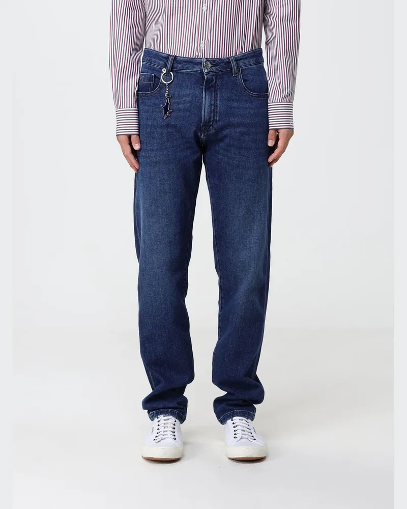 Paul & Shark PAUL  SHARK Mid-Rise Skinny-Fit 5-Pocket-Jeans Paul & Shark aus Baumwolldenim Blau