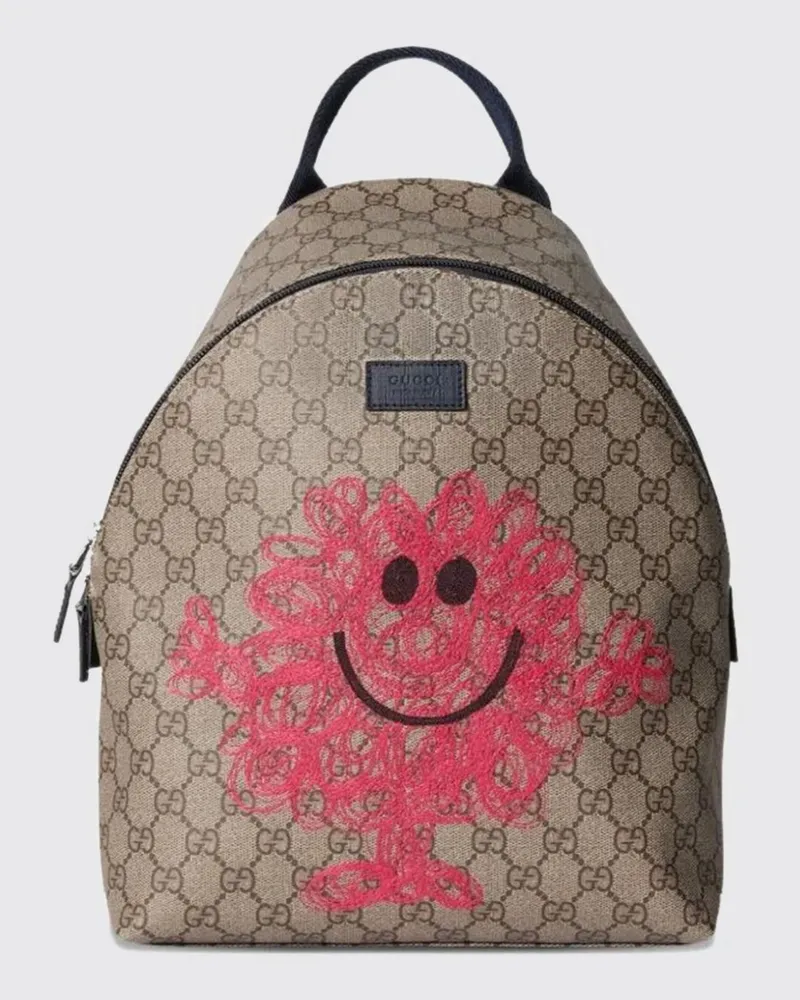 Gucci GG Supreme Stoffrucksack Braun