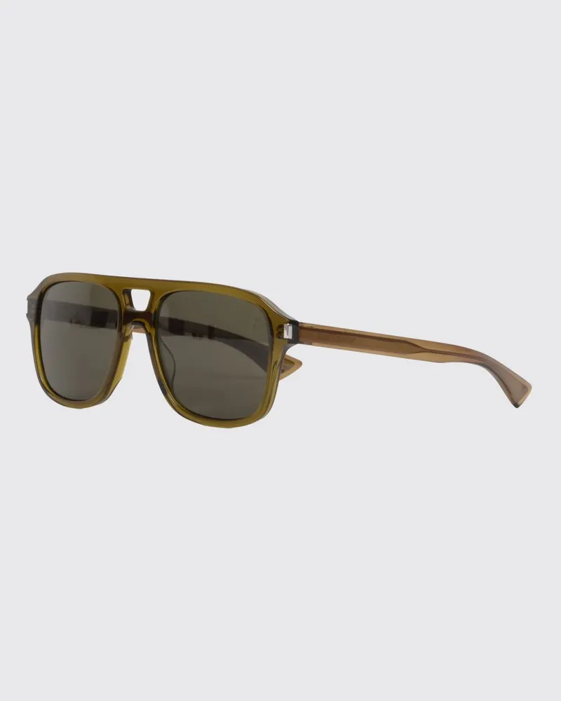 Saint Laurent Aviator-Sonnenbrille aus Acetat mit Doppelsteg Grau