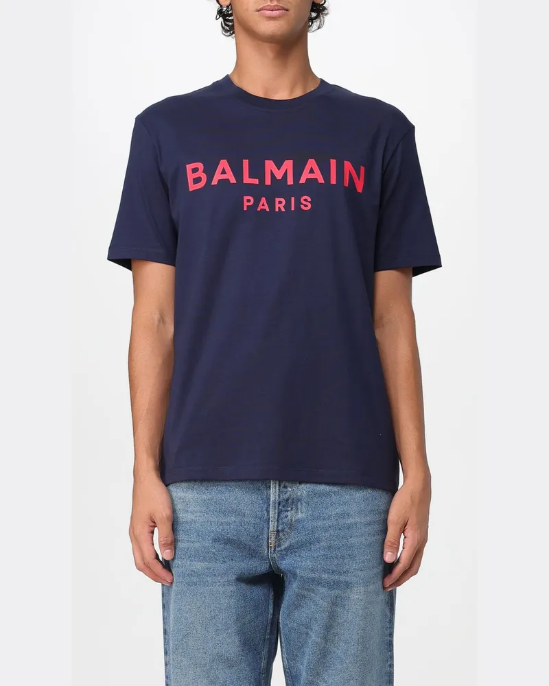 Balmain T-shirt herren Navy
