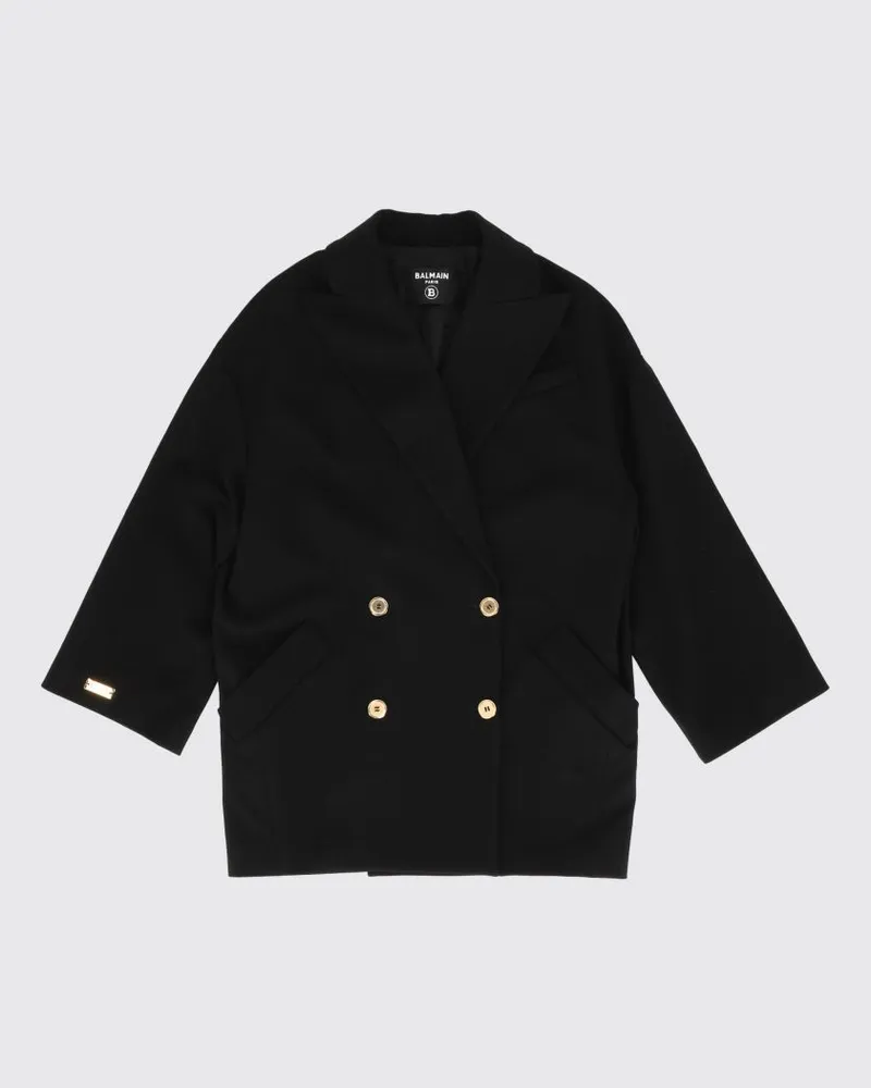Balmain Mantel kinder Schwarz