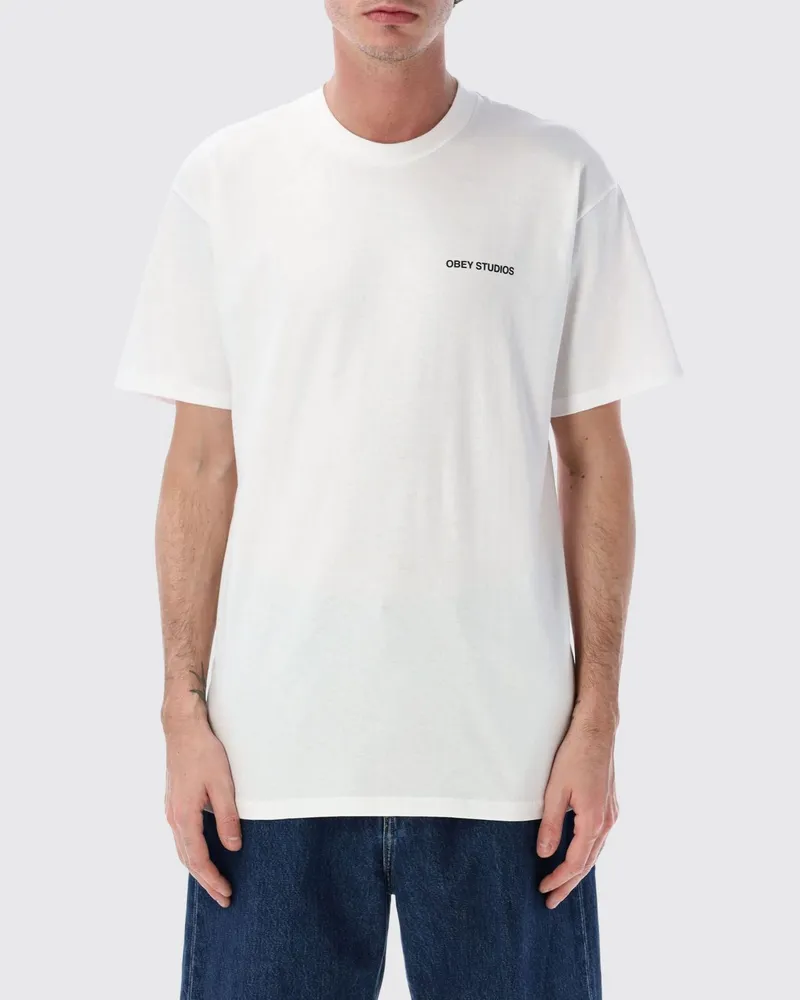 Obey T-shirt herren Weiß