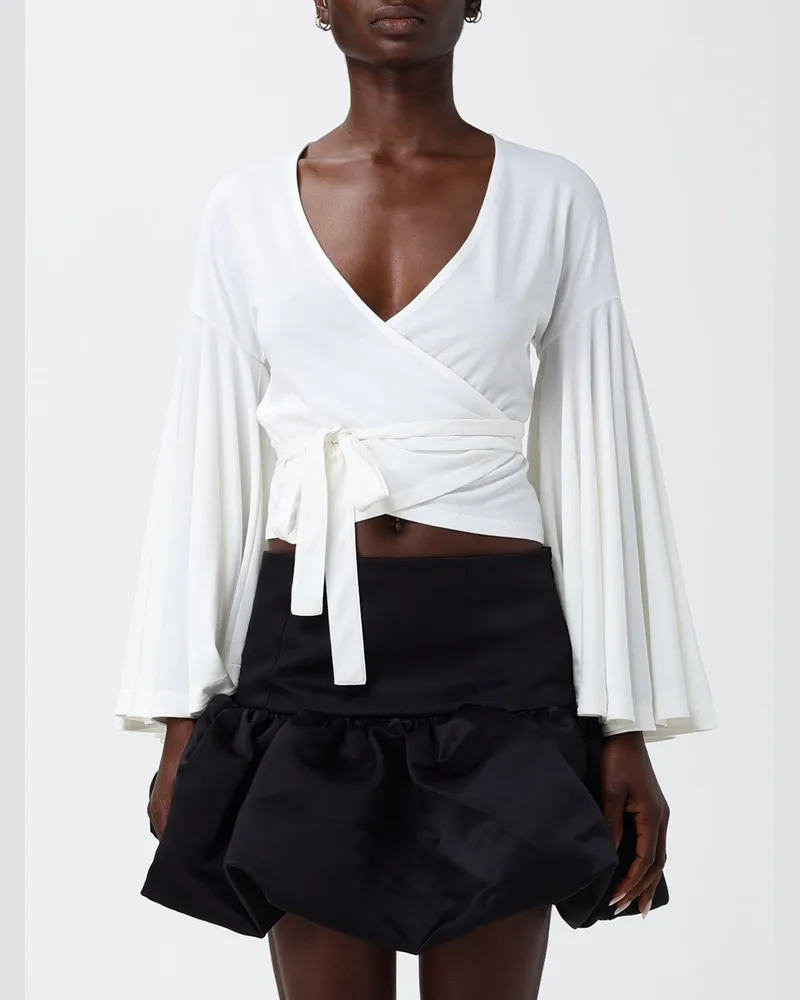 Jacquemus Jersey-Bluse Weiß