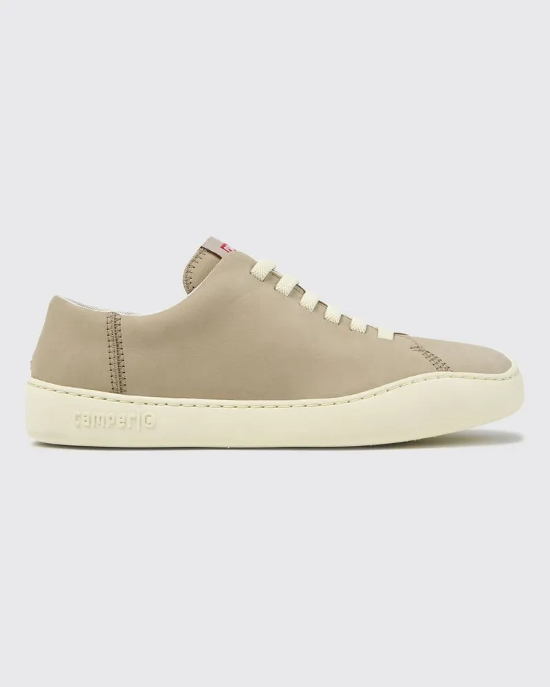 Camper Peu Touring Slip-On-Sneaker aus Kalbsleder mit elastischen Schnürsenkeln Beige