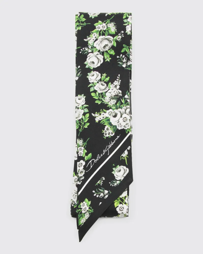 Dolce & Gabbana DOLCE  GABBANA Dolce & Gabbana Seidenschal mit Blumenmuster Bunt