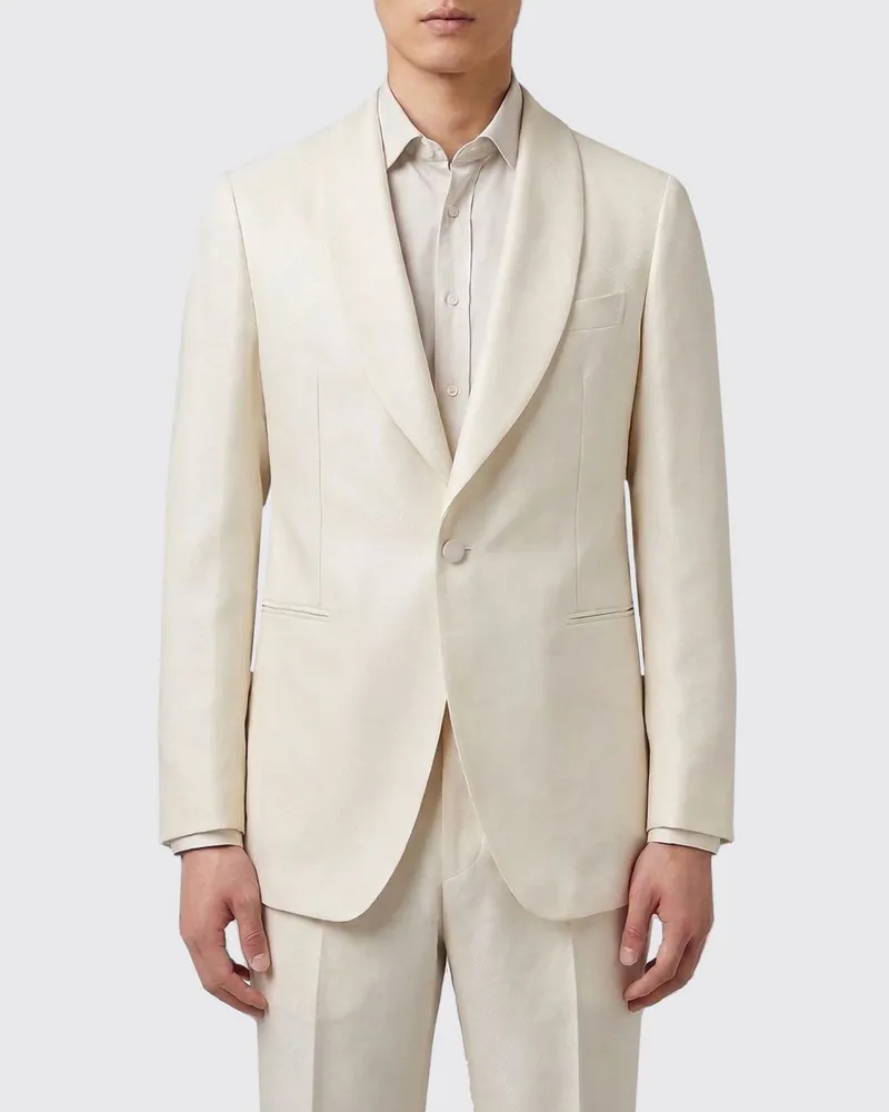 Tagliatore Einreihiger Blazer Cream