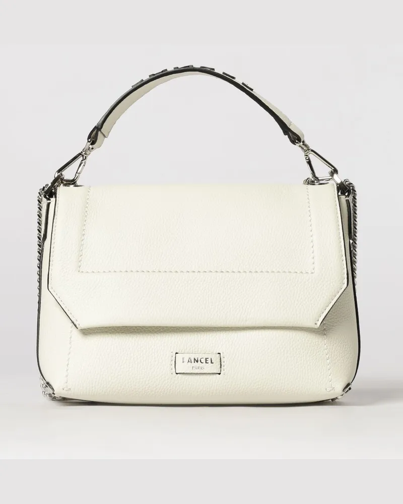Lancel Ninon Tasche aus genarbtem Leder Beige