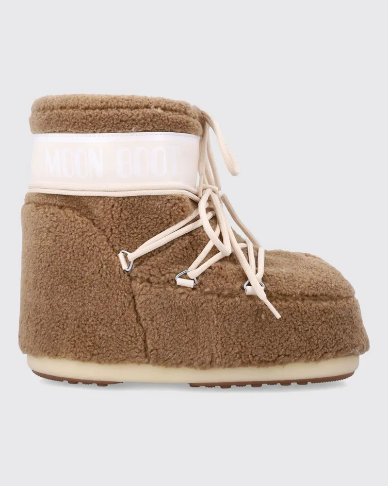 Moon Boot Flache stiefeletten damen Camel