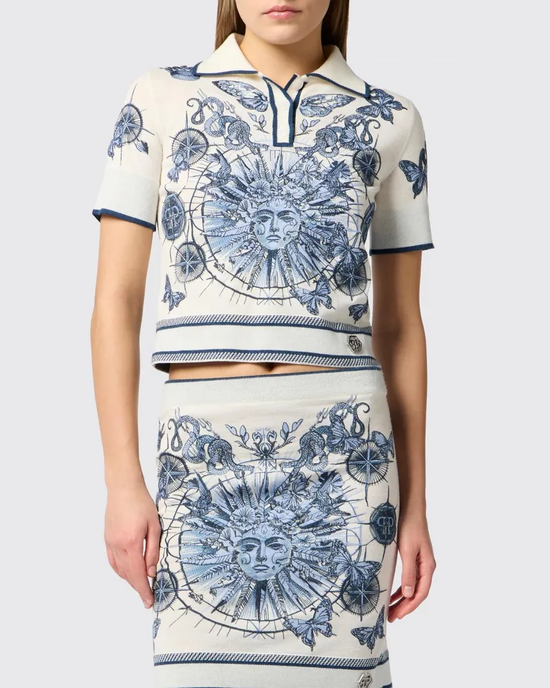 Philipp Plein Polo damen Türkis