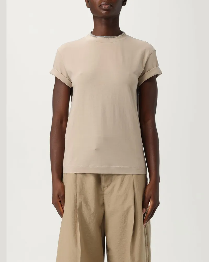 Brunello Cucinelli T-shirt damen Weiss
