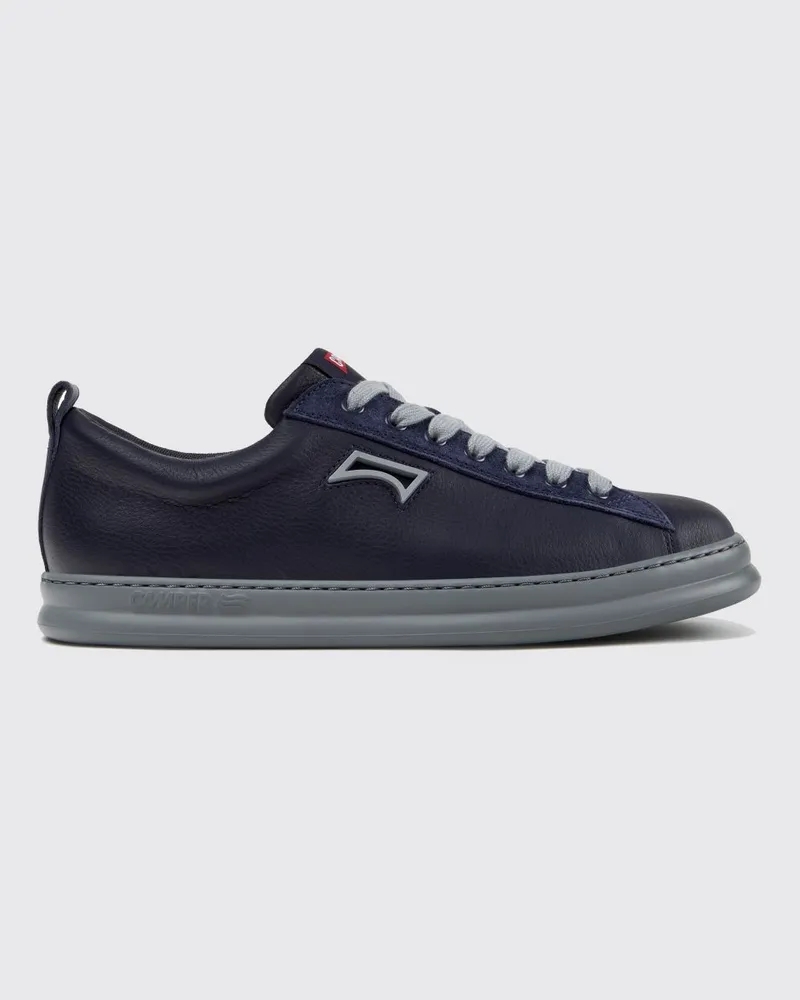 Camper Runner Low-Top-Sneaker aus naturbelassenem Narbenleder mit XL Extralight®-Sohle Blau