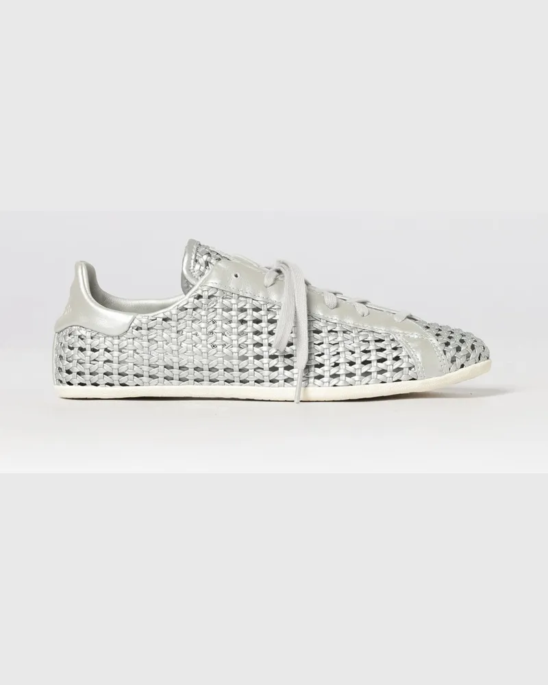 adidas Stan Smith Lo Pro Sneakers aus laminiertem Häkelleder Silber