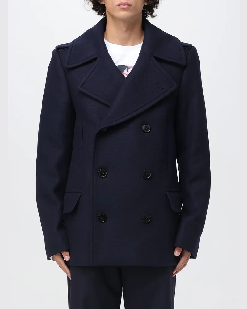 Dries van Noten Mantel herren Blau