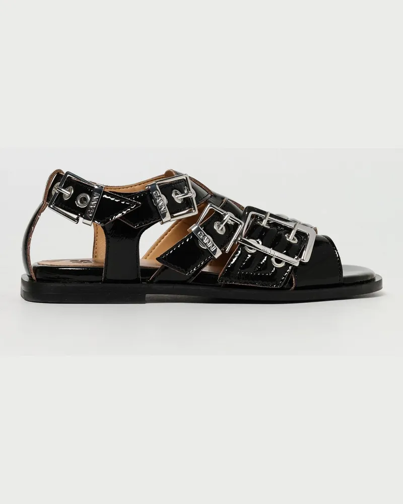 Ganni Flache sandalen damen Schwarz