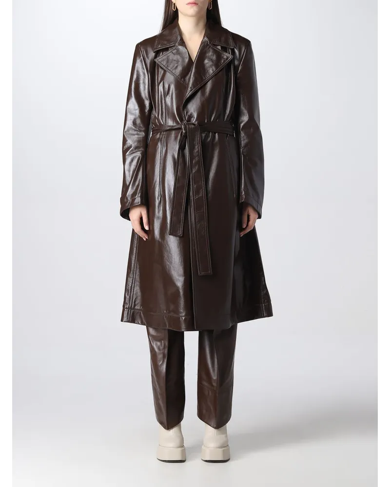 Bottega Veneta Damen Mantel Braun