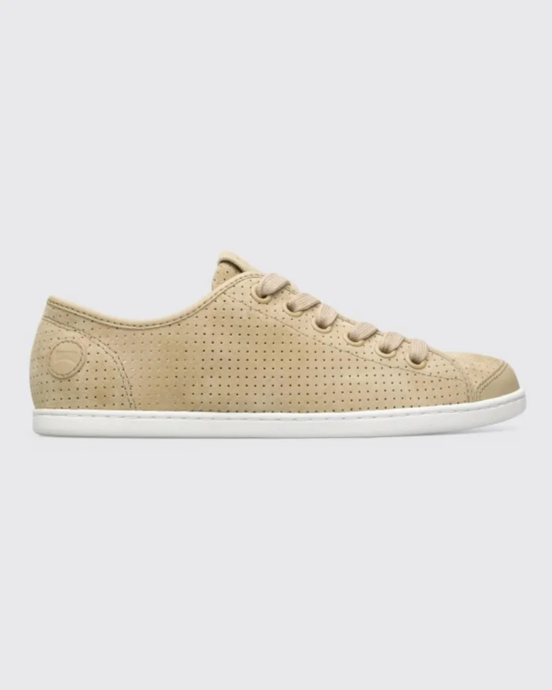 Camper Uno Sneaker aus perforiertem Nubukleder Beige