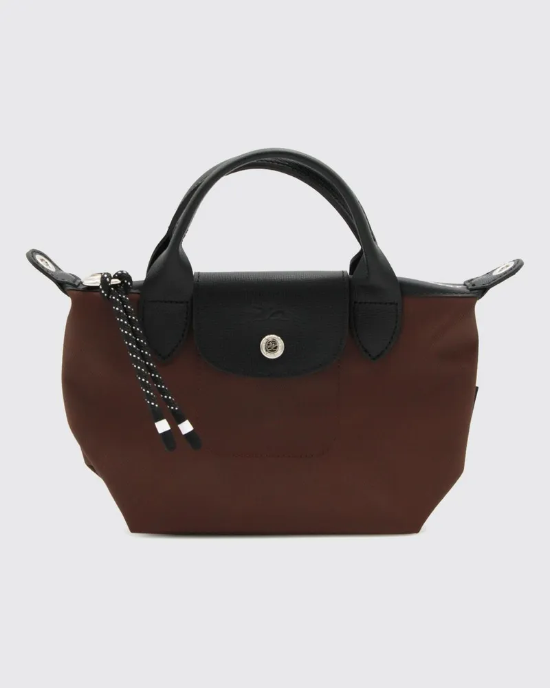 Longchamp Le Pliage Energy Mini-Handtasche aus recyceltem Nylon Kakao