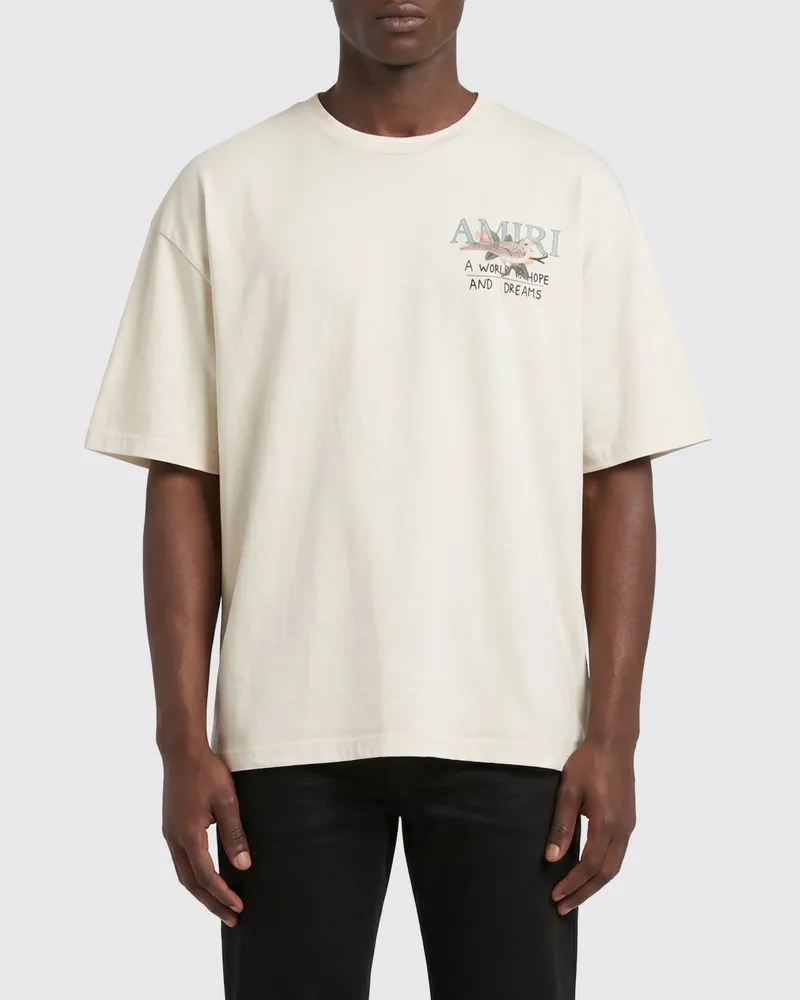 Amiri T-shirt herren Cream