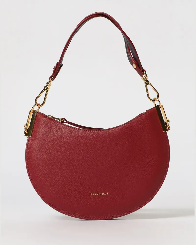 Coccinelle Schultertasche damen Burgunderrot