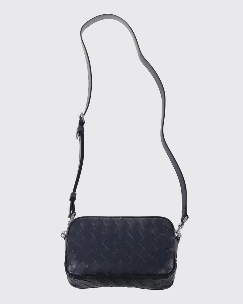 Bottega Veneta Geflochtene Ledertasche Grau