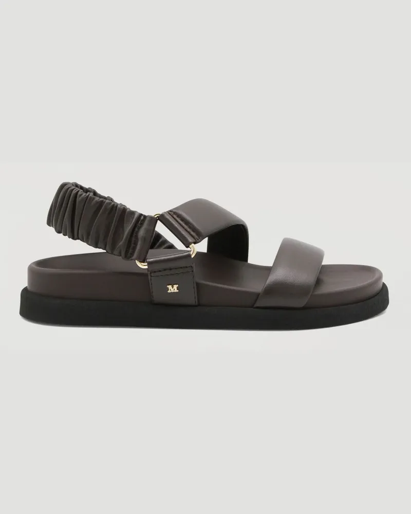 Max Mara Sandalen mit absatz damen Kakao