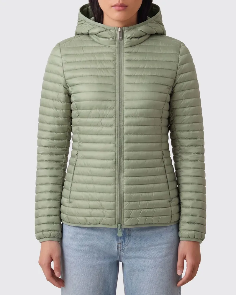 Save The Duck Alexa Kapuzen-Nylon-Daunenjacke Grün