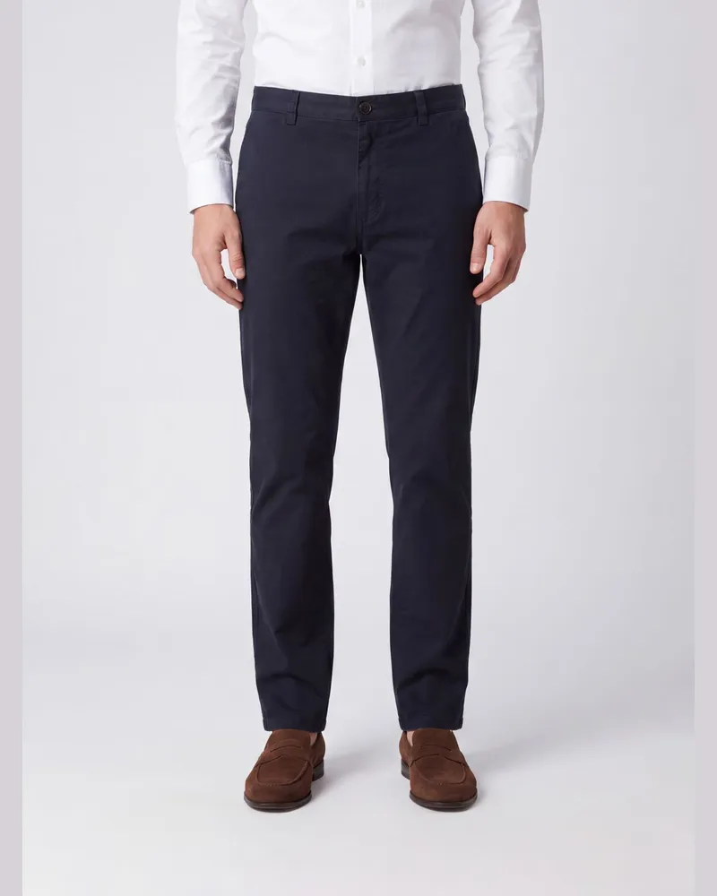 Brunello Cucinelli Slim-Fit-Chino-Hose von aus Stretch-Baumwolle mit amerikanischen Taschen Blau