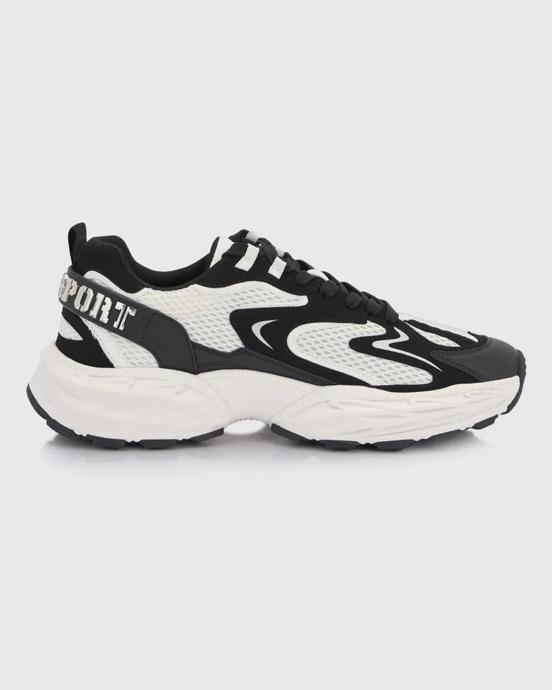 Philipp Plein Sneakers Pulse X aus Mesh und Leder Weiss