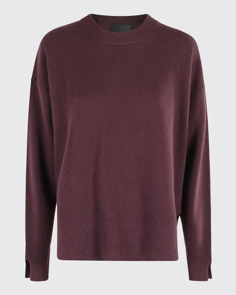 Roberto Collina Pullover damen Burgunderrot