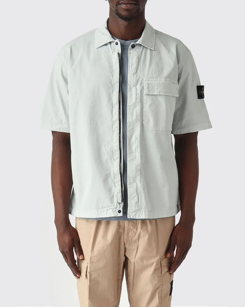 Stone Island Hemd herren Himmelblau