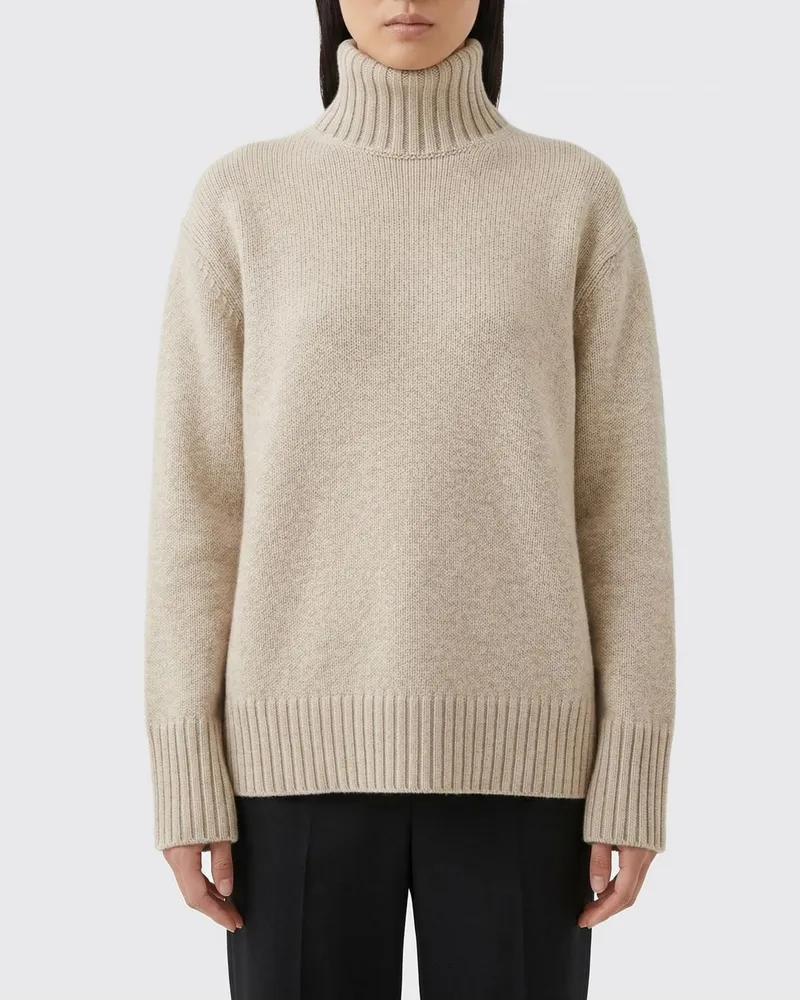 Loro Piana Kaschmir-Rollkragenpullover Silber