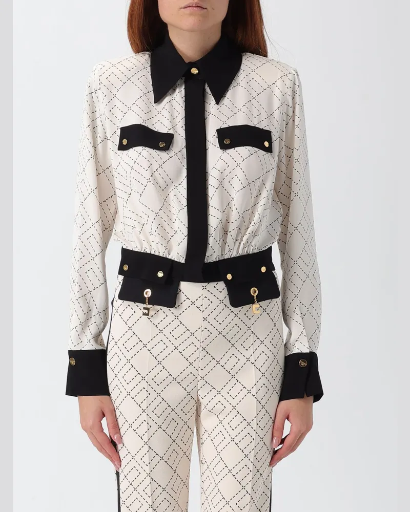 Elisabetta Franchi Hemdbluse damen Milch