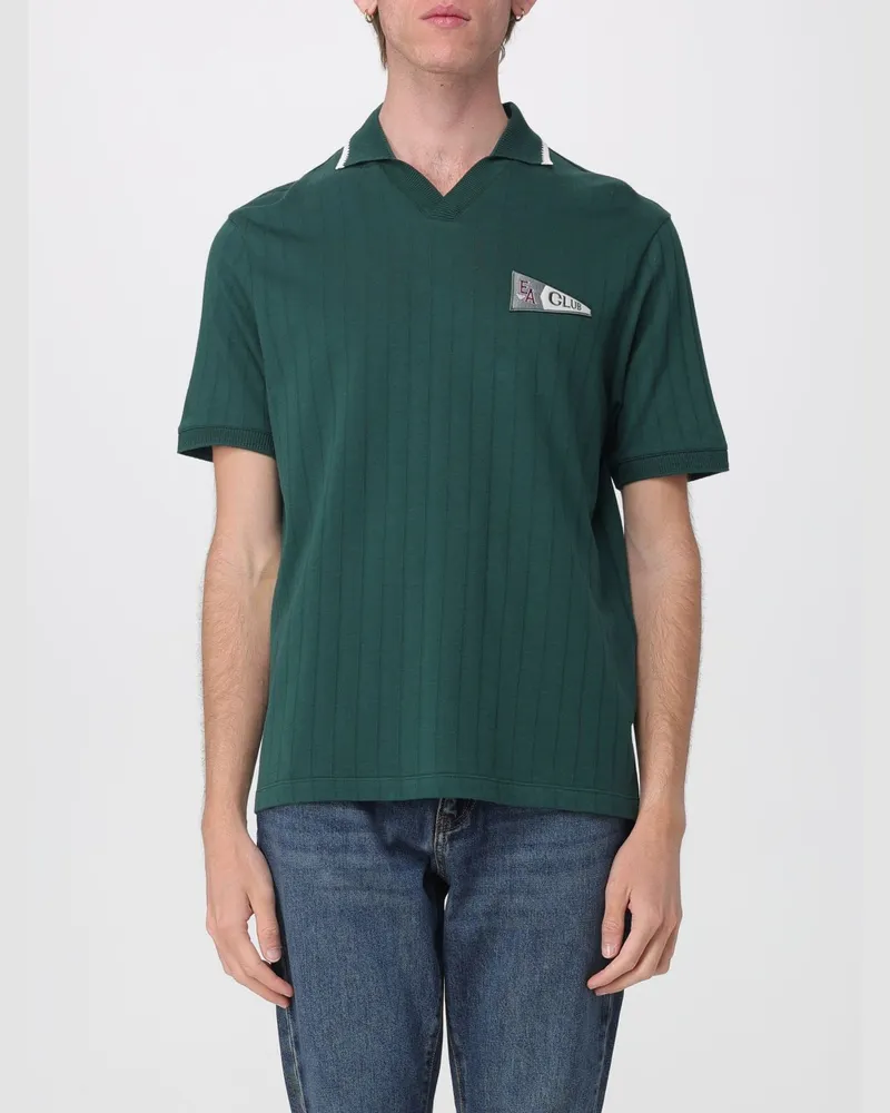 Emporio Armani Baumwoll-Polohemd mit Logo Grün